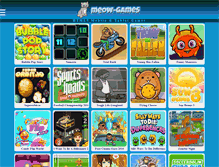 Tablet Screenshot of meow-games.com